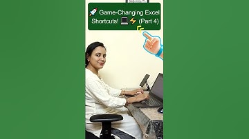 Excel Shortcuts You’ll Wish You Knew Sooner!⌨️ (Part 4)  #excel #spreadsheetmagic #productivityhacks
