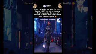 Celebrity Anok Yai dominates Gucci Cruise 2027 runway🔥 #anokyai Net Worth