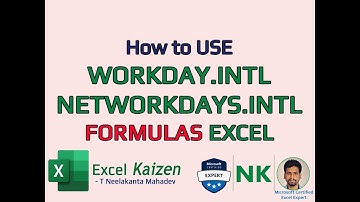 How to use Workday.INTL and Networkdays.INTL formulas in Excel