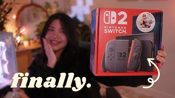 unboxing the Nintendo Switch 2 ☁️ | chatty first impressions + a quick channel update! 🌱
