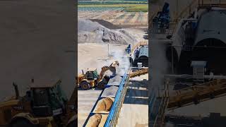 Loader in Action at Asphalt Plant. Cat 950 GC. #business #construction #biz4u #machine