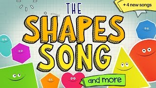 The Shapes Song and More 😀 🔴 💖  Learning songs for kids!