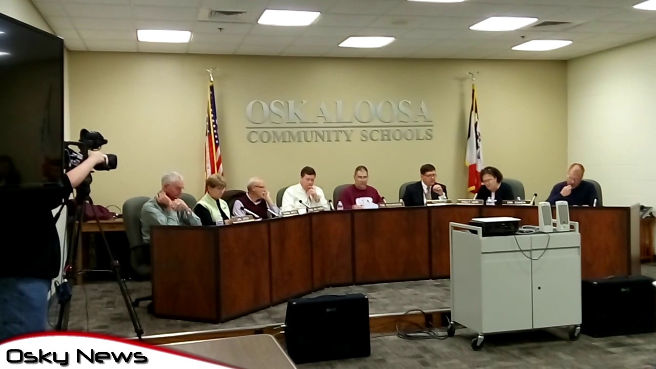 Oskaloosa School Board December 13, 2016 YouTube