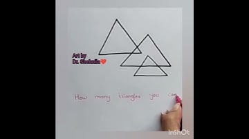 How many triangles you can see? Can you Solve this? #short #youtubeshorts #shortvideo #game