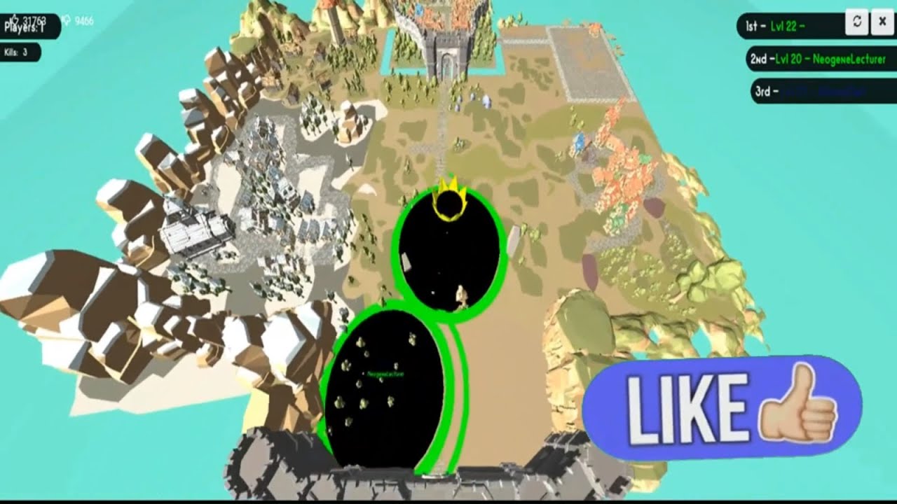 Hole io.100 Control Map.