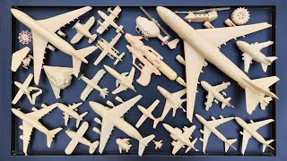 Membersihkan Pesawat⁉️Pesawat Garuda, B1-Bomber, Helicopter Apache,RC Plane Shukoi SU27, F6F Hellc4t