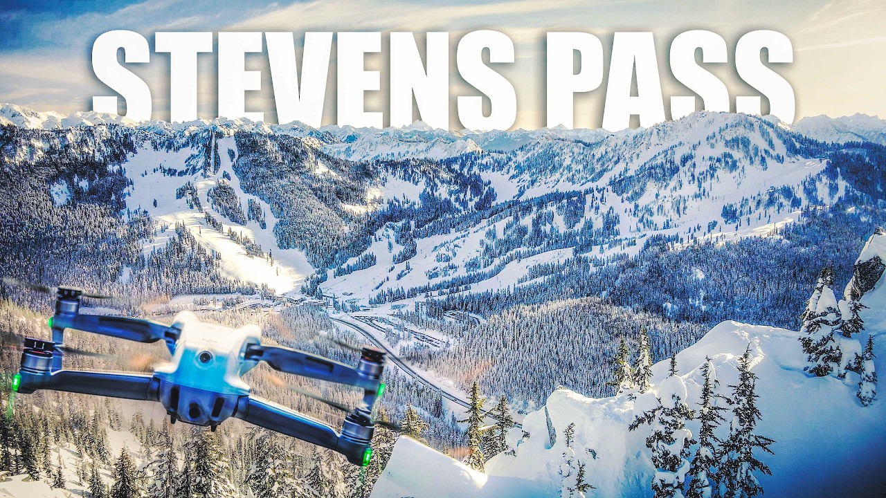Stevens Pass Winter Drone Shots | Landscape Aerials - YouTube