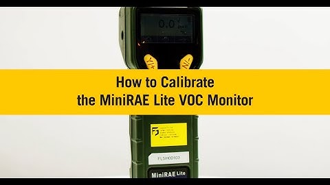 How Do I Calibrate the MiniRAE Lite VOC Monitor