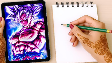 Goku Ultra Instinct ✨ Epic Live Drawing | Dragon Ball Super Fanart 🔥