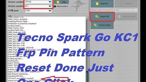 Tecno Spark Go KC1 Frp Pin Pattern Reset Done Just One Click