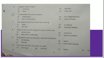 Answer key of junior clerk exam 29/02/2020 English