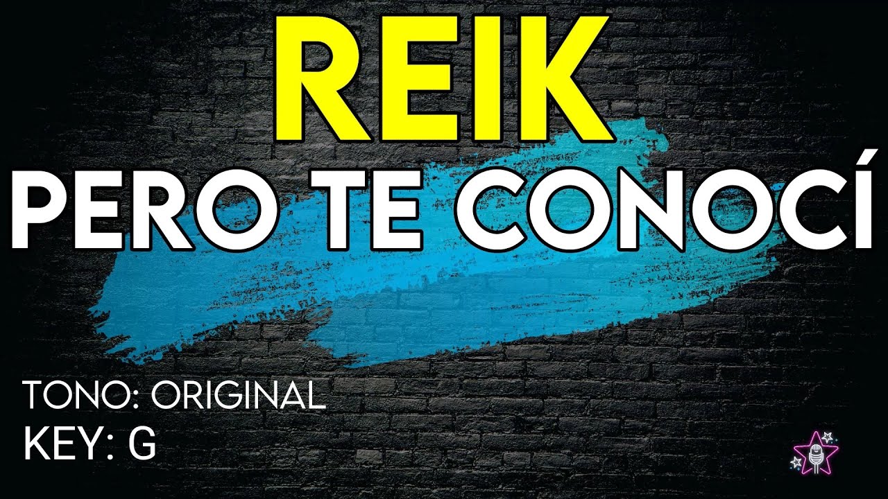 Reik - Pero Te Conocí - Karaoke Instrumental