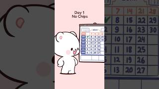 No chips challenge 🗓️ #shorts #milkmocha #milkandmocha #milkmochabear #animation #cuteanimation