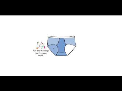 How to draw a boys underwear 