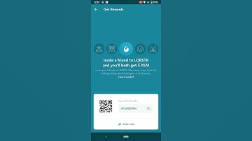 How to share Lobstr App with friends and get free XLM to buy your TELE coin!