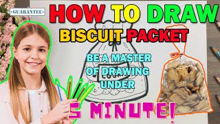 How To Draw Biscuit Packet Beginner Guide