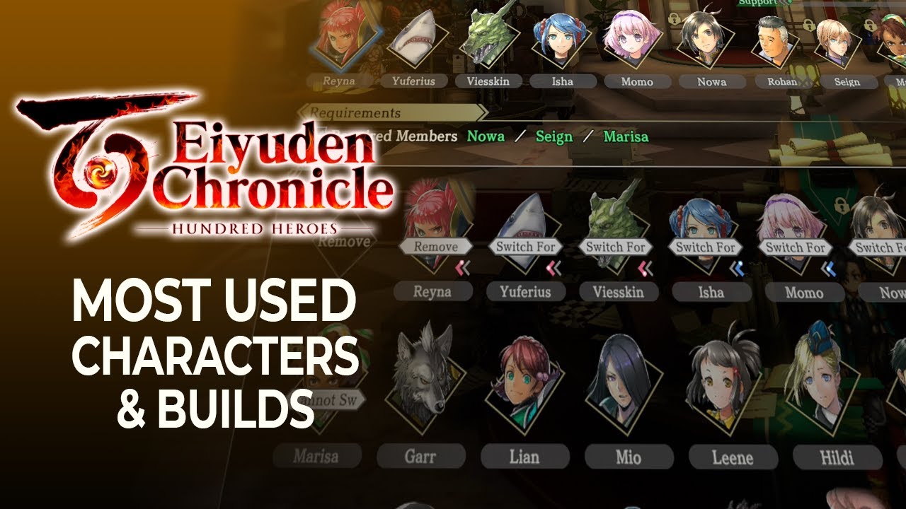 These Are My Most Used Characters & Builds for Eiyuden Chronicle: Hundred Heroes