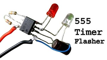 555 Timer IC LED Flasher Circuit | Mini DIY Project for Beginners
