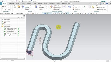 Bài 5  Nhóm lệnh Sweep Tube, Sweep Along Guide, Swept  trong NX11