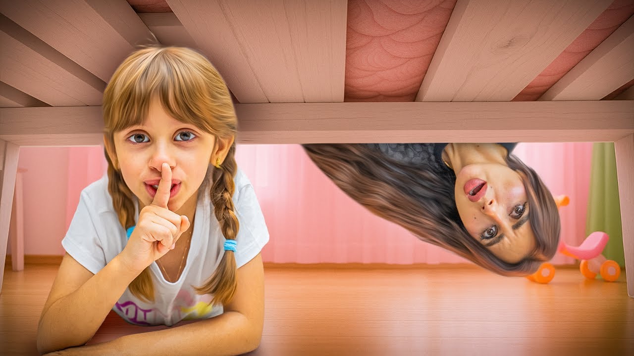 اقوى لعبة غميضه في بيتنا مع اميره و ايلين | جننتهم !!