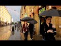 London Walking Tour | London Bridge Station on a Rainy day - Asmr rain [4K]