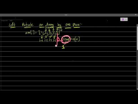 Left rotate array