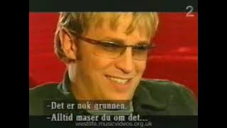 Westlife - Interview on God Kveld Norge 05.01.2003