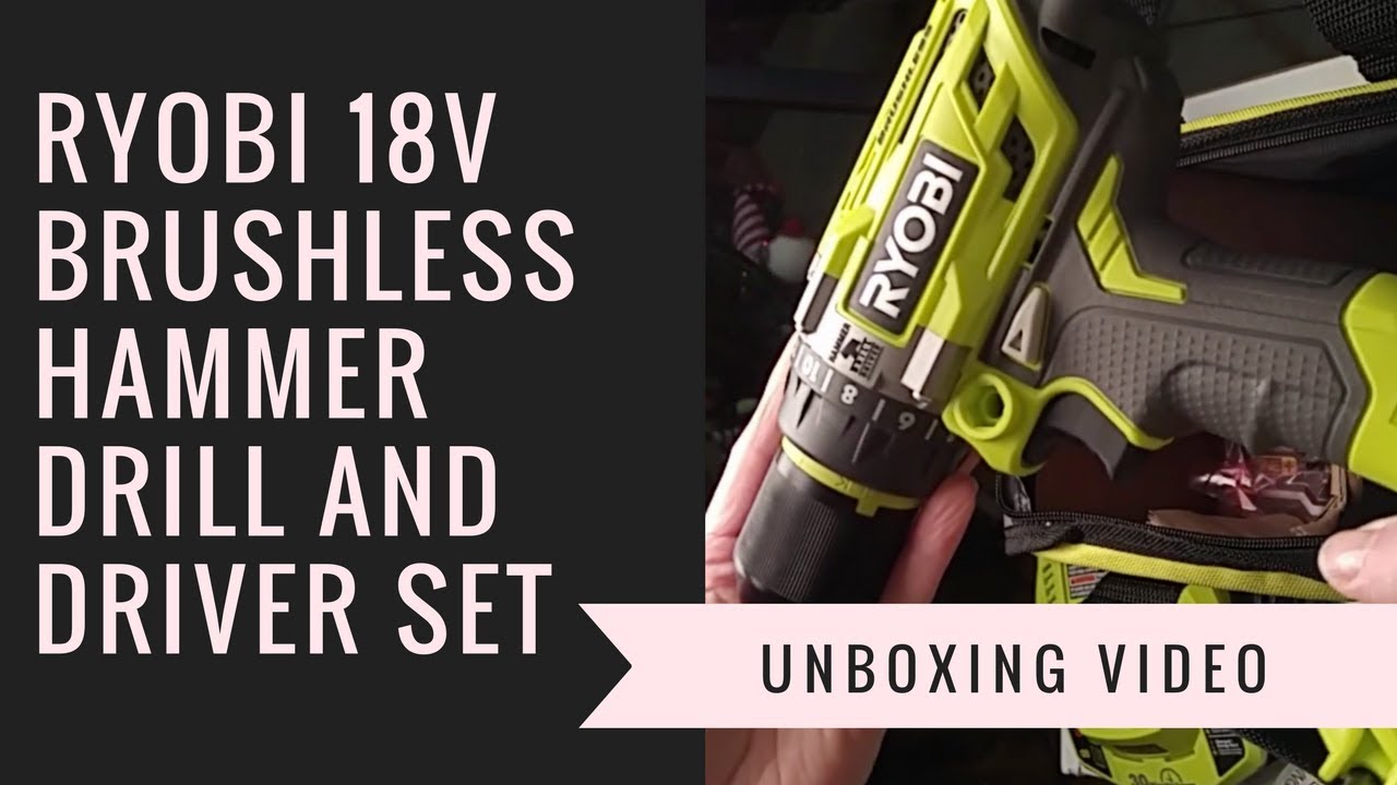 Ryobi 18V Brushless Hammer Drill and Driver Set - YouTube