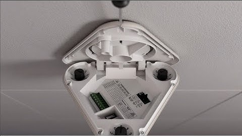 Panoramic ceiling mount motion detectors - installer
