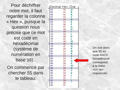 Vidéo: Quel est le nombre hexadécimal 65 en binaire ?