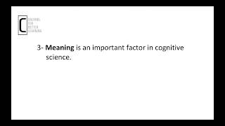 Cognitive Science: How to Improve Your Teaching