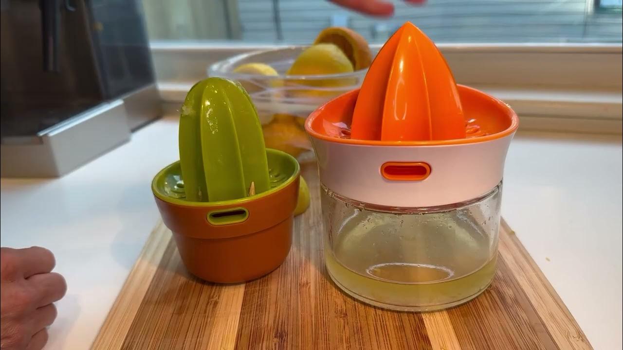 Joie Cactus Themed Squeeze & Pour Manual Citrus Juicer Vs Joie Squeeze