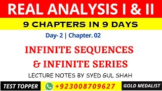 Chapter 2 of Real Analysis| Infinite Sequences and Series| olh maths | Prof Tahir | MSc