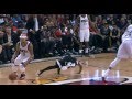 Mario chalmers flops on jerryd bayless milwaukee bucks at miami heat