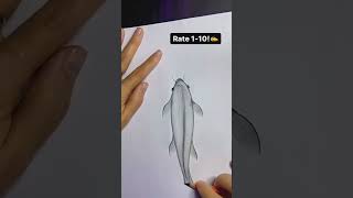 رسم سمكة بطريقة سهلة #وواضحة تعليم الرسم بقلم الرصاص
