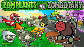 Plants Vs Zombies Zomplants Vs Zombotany Mod Gameplay Vs Gargantuar Zombie Vs Giga Gargantuar