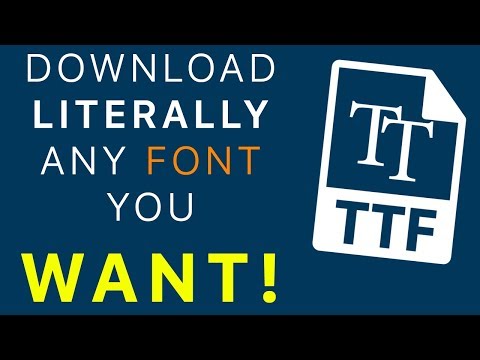 How To Download Literally Any Fonts You Want NEW 2018