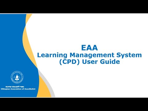 EAA Learning Management System(CPD) User Guide - YouTube