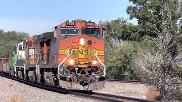 BNSF #4659 SB H-DENAMS With MAC & EX BN Unit Without DP Unit 10/11/22