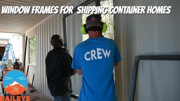 Building and Installing Window and Door Frames For A Shipping Container: The Nook