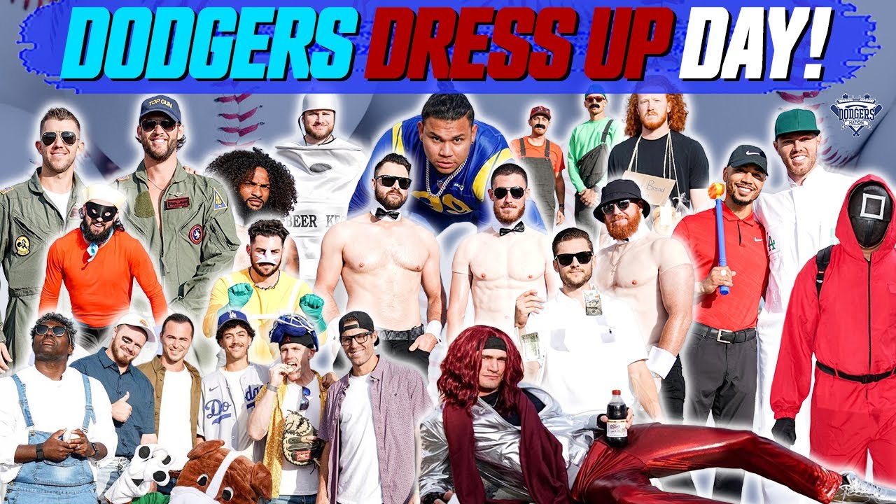 Dodgers Wear Costumes For Annual Team Dress-Up Day, 'Drip Too Hard