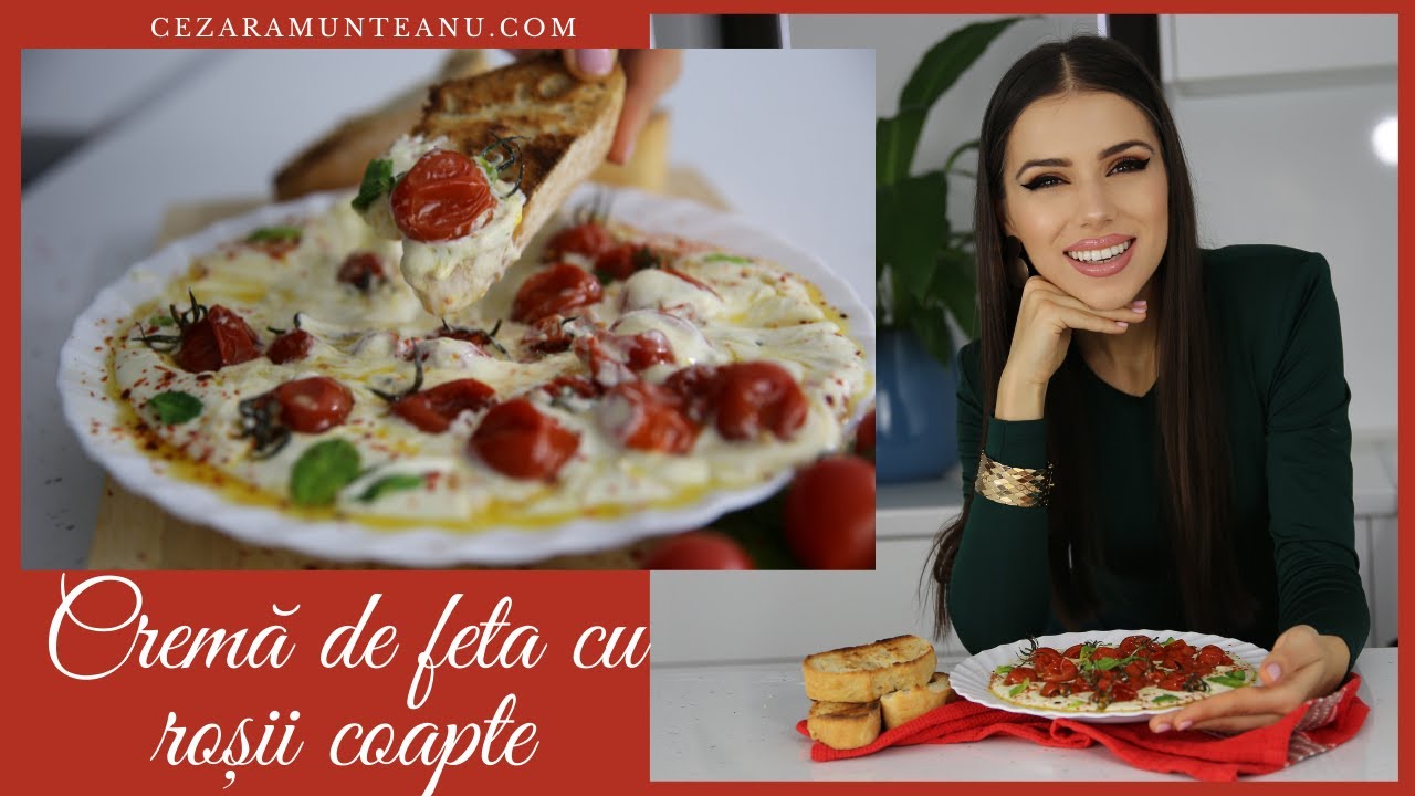Cremă de feta cu roșii coapte la cuptor (o rețetă extrem de simplă și delicioasa, gust de Grecia)