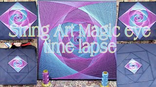 Celebrity String Art Magic eye time lapse #artwithnailsandthread Net Worth