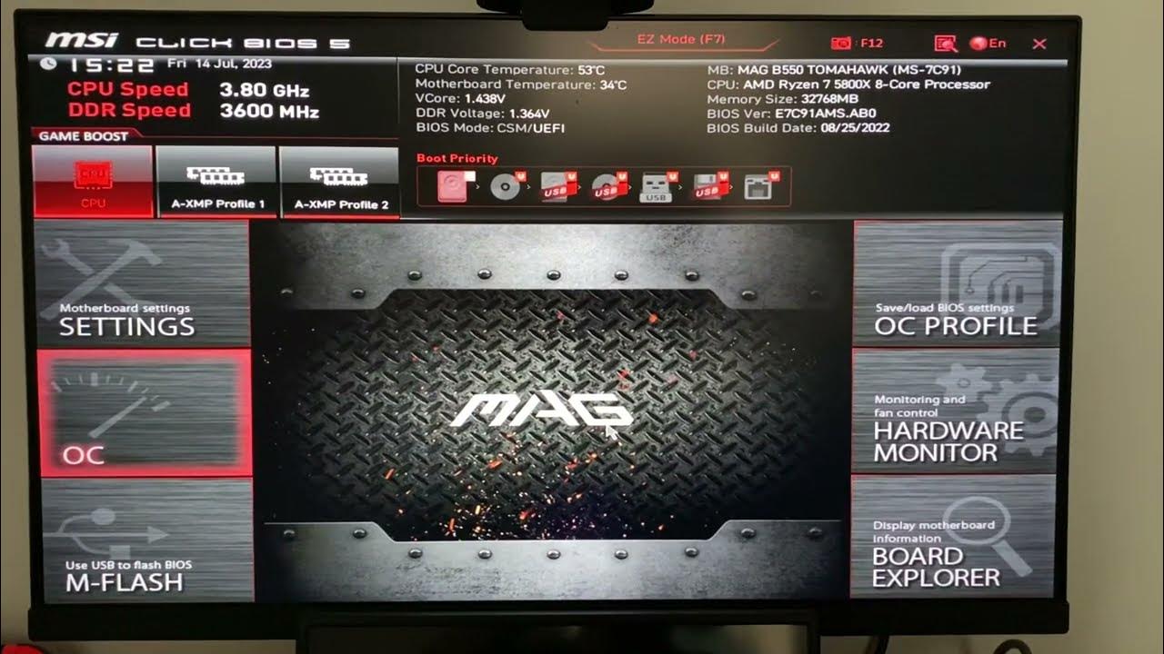 Activer virtualisation BIOS MSI (pour Blue Stack) YouTube