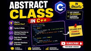 Abstract Class in Java Explained in Telugu | OOP Concepts for Beginners | Interview Questions