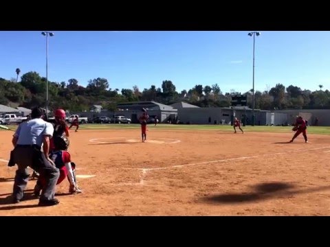 Gracie gets a base hit to center