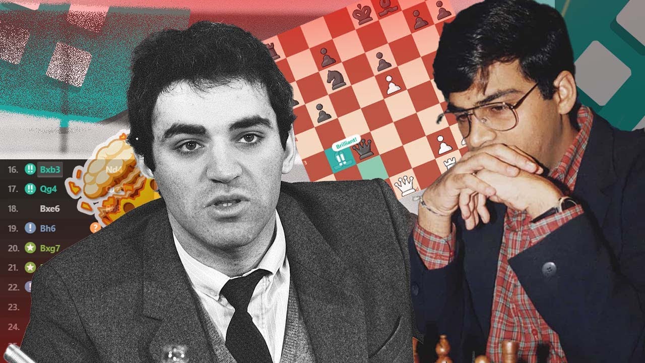 ملك التضحيات || بطولة العالم 1995 || كاسبروف ضد اناند حــرررررب