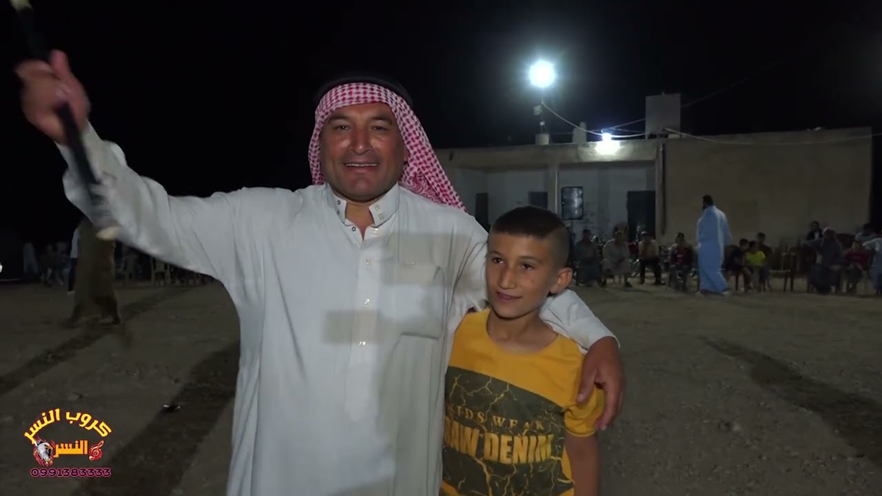 الفنان عبدالله الغريب والفنان معن المجروح حفلة العريس مصعب أبن العم ثامر من أفراح البطوش الجزءالرابع