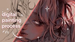 my complete digital drawing process ✧ giveaway + xppen artist 22R pro review