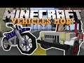 Minecraft: ТРАНСПОРТ! (Мотоциклы, Джипы и тд) Обзор модов [JurassicVehicles]